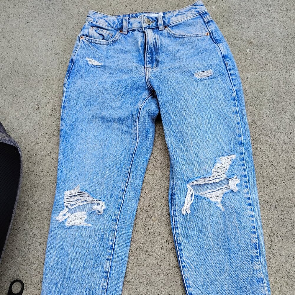 Garage Mom Distressed Jeans